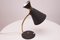Mid-Century Modern Table Lamp with Black Shade, 1950s 7