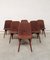 Skandinavische Palisander Esszimmerstühle mit Woll Sitzen, 1960er, 6er Set 21