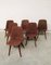Scandinavian Rosewood Dining Chairs with Woven Wool Seats, 1960s, Set of 6 19