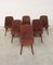 Scandinavian Rosewood Dining Chairs with Woven Wool Seats, 1960s, Set of 6 1