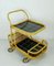 Bamboo, Rattan & Black Formica Trolley with Magazine Rack from FM, 1950s 10