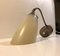 Scandinavian Modern Brass & Pinstripe Glass Wall Lamp, 1950s 3