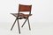 Mid-Century Belgian Metal and Leather Side Chair by Emile Souply, Image 6
