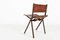 Mid-Century Belgian Metal and Leather Side Chair by Emile Souply, Image 3