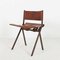 Mid-Century Belgian Metal and Leather Side Chair by Emile Souply, Image 1