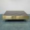 Vintage Brass & Wood Coffee Table by Willy Rizzo for Cidue Italia, 1970s, Image 3