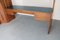 Estantería de pared de madera con escritorio y biombo, años 60, Imagen 21