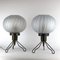 Italian Brass and Blown Murano Glass Table Lamps, 1950s, Set of 2 11