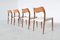 Model 71 Dining Chairs by Niels Otto Møller for J.L. Møllers, 1951, Set of 4 2