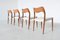 Model 71 Dining Chairs by Niels Otto Møller for J.L. Møllers, 1951, Set of 4, Image 2