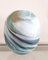 Gray and Blue Marbled Glass Vase, 1970s 3