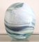Graublaue Vase aus marmoriertem Glas, 1970er 4