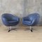 Blue Leather Swivel Armchairs by Joop for Himolla Polstermöbel, 2016, Set of 2, Image 8