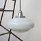 French Two Tone Glass Opaline Ceiling Lamp from Holophane, 1950s 4