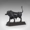 Antike österreichische Bull Figur aus Bronze, 1900er 1
