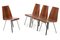 Scandinavian Hardwood Dining Chairs from Glyngøre, 1960s, Set of 4 1