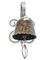 Patinated Wrought Iron Art Deco Amsterdam School Gong or Bell, 1930s, Image 8