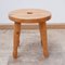 Swedish Pine Stool or Side Table, 1960s 5