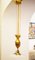 Art Nouveau Adjustable Brass Pendant Lamp 5