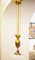 Lámpara colgante Art Nouveau ajustable de latón, Imagen 5