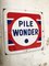 Enameled Pile Wonder Sign, 1950s 8