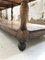 Antiker Drapierter Tisch aus massivem Walnussholz 46
