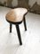 Handcrafted Bean Shaped Oak Stool, 1950s, Image 4