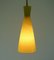 Yellow and White Glass Pendant by Aloys Gangkofner for Peill & Putzler, 1950s 4