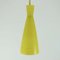 Yellow and White Glass Pendant by Aloys Gangkofner for Peill & Putzler, 1950s 8