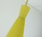 Lámpara colgante de vidrio amarillo y blanco de Aloys Gangkofner para Peill & Putzler, años 50, Imagen 5