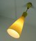 Yellow and White Glass Pendant by Aloys Gangkofner for Peill & Putzler, 1950s 6