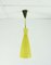 Yellow and White Glass Pendant by Aloys Gangkofner for Peill & Putzler, 1950s 1