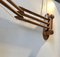 Scandinavian Accordion Wall Lamp in Teak and Brass, 1970s, Image 11