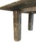 Square Labradorite Stone Dining Table in Silver and Gray 8