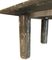 Square Labradorite Stone Dining Table in Silver and Gray, Image 8