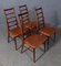 Model Lis Rosewood Dining Chairs by Niels Koefoed, 1960s, Set of 4, Image 2