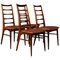 Model Lis Rosewood Dining Chairs by Niels Koefoed, 1960s, Set of 4, Image 1
