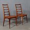 Model Lis Rosewood Dining Chairs by Niels Koefoed, 1960s, Set of 4 4