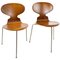 Chaise Ant Modèle 3101 en Teck par Arne Jacobsen, Set de 2 1