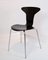 Black Munksgaard Chairs by Arne Jacobsen In 1955, Set of 6 2