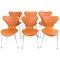 Sedie modello 3107 Seven di Arne Jacobsen, set di 6, Immagine 1