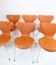 Model 3107 Seven Chairs by Arne Jacobsen, Set of 6 2