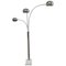 French Arc Floor Lamp in Chrome and Marble, 1970s 1