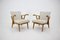 Oak Armchairs, Czechoslovakia, 1960s, Set of 2 8