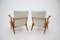 Oak Armchairs, Czechoslovakia, 1960s, Set of 2 4