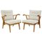 Oak Armchairs, Czechoslovakia, 1960s, Set of 2 1