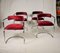 Swiss Modernist Tubular Dining Chairs by Zougoise Victoria, 1970s, Set of 4 3