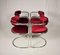 Swiss Modernist Tubular Dining Chairs by Zougoise Victoria, 1970s, Set of 4 7