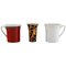 Two Cups and a Vase in Porcelain by Gianni Versace for Rosenthal, Set of 3, Image 1