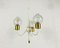 Mid-Century Brass and Glass Tulip Chandelier, 1960s 7